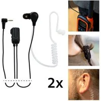 Alecto Walkie Talkie FRH-10 DUO, (2-St., Luftschlauch Headset Walkie Talkie, 2er-Pack)