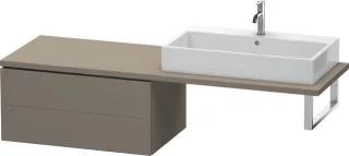 Duravit L-Cube Unterschrank für Konsole Flanell Grau Seidenmatt 820x547x400 mm - LC583909090 LC583909090