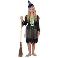 Rubie´s Hexen-Kostüm Zauberhexe, Mehrlagiges Hexenkleid mit knielangem Rock
