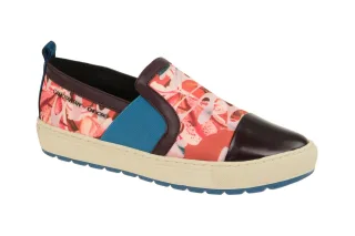 Geox D642QA BREEDA - sportliche Slipper - Halbschuhe, Rot / Dunkelrot, atmung...