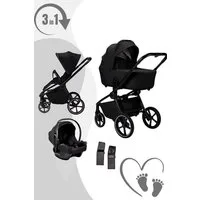 Moon Kombi-Kinderwagen Resea 2.0 Komkinderwagen 3in1-Set mit Cosmo 2.0, mit Sportsitz, Babywanne, Babyschale, Neugeboreneneinsatz