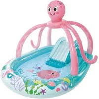 Intex Planschbecken 56138NP - Playcenter - Friendly Octopus (234x183x15cm), mit Wassersprüher