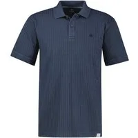 LERROS Poloshirt Poloshirt aus Jaquard mit Waffelstruktur in Vintage-Optik