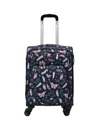 Leichte Koffer 8 Rad Gepäck Schmetterling Reise weiche Taschen