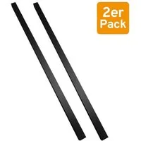 inova wohnen Türgriff Stabgriff 2er-Set 400 mm selbstklebend, für Schiebetüren Aluminium schwarz pulverbeschichtet