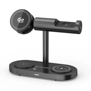 Blitzwolf BW-iw39 7-in-1 25W Magnetic Wireless Charger Fast Wireless Charging Stand with Active Cooling for Smart Phones