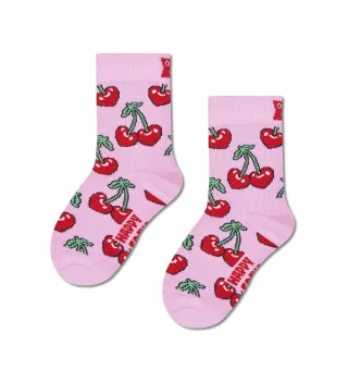 happy socks - Kids Cherry Heart Sock Rosa - Gr. - 6