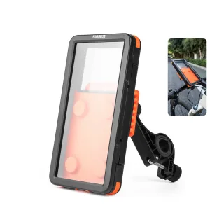 ROCKBROS 4.7-6.9inch Magnetic Bicycle Phone Holder Touchscreen Waterproof Silicone Non-slip Shock-absorbing Handlebar Ph