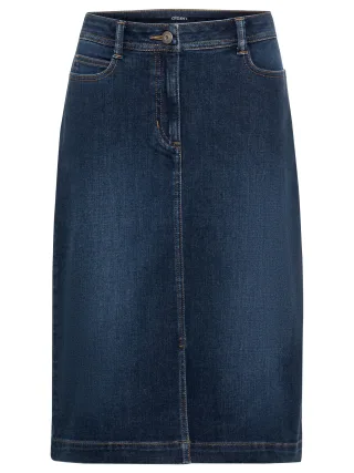 Olsen - Skirt Denim Short dark denim - Gr. - 40