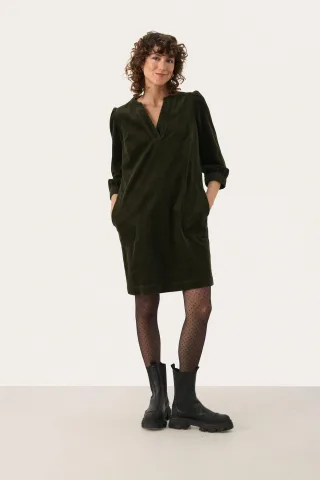 Kleid Relaxed fit dark brown