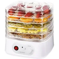 Esperanza Dehydrator Dehydrator Trockner Pilze/Gemüse/Früchte -Champignons 250,00 W, Temperaturregler & Dampfgaren & leicht zu reinigen