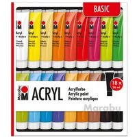 Marabu Acrylfarbe Marabu Acrylfarben Set 18x36ml