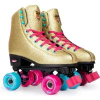 ROOKIE Roller Skates Rollschuhe x BUMP Rollerdisco V2, mit Glitzer-Finish