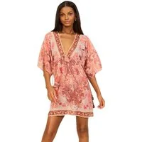 LIPSY Strandkleid Lipsy Marella Mini-Kaftan-Cover-up mit Print (1-tlg)