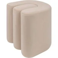 Atmosphera Créateur d'intérieur Polsterhocker Gepolsterter beiger Pouf BOLAN (1 Stk., Sitzhocker), funktional