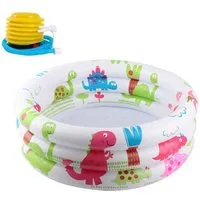 Blusmart Planschbecken Aufblasbares Kinderpool Babypool, (Kinderpool,Kinder Planschbecken, Anti-Leck-Ventilstopfen), Kinder Sommer Pool Spielzeug Für Pool Party