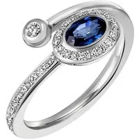 Firetti Fingerring Schmuck Geschenk Silber 925 Silberring blau glitzernd, mit Zirkonia (synth)