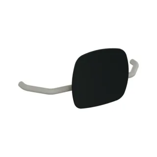 Hewi 801 Rückenstütze 801.51B907395 Wandabstand 230mm, matt, Lehne tiefschwarz, felsgrau