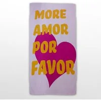 Aymax sprl Strandtuch More Amor Por Favor Strandtuch Schwimmbad 180x100 cm