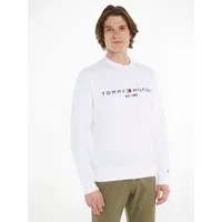 Tommy Hilfiger Sweatshirt TOMMY LOGO unifarben, casual, regular fit, Baumwollmix, Rundhals