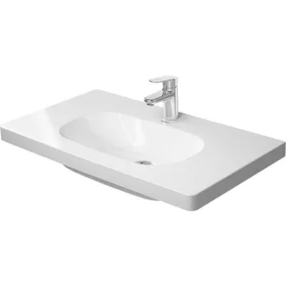 Duravit D-Code Möbelwaschtisch 03528500702 ohne Überlauf, weiss, 85 x 48 cm