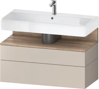 Duravit Qatego Waschtischunterbau wandhängend Taupe Matt 990x470x590 mm - QA4395055910010 QA4395055910010