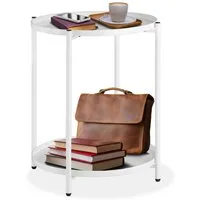 tectake Beistelltisch Oxford (1-St., 1 tlg), Abnehmbare Ablageflächen in Tablettform mit schützendem Rand