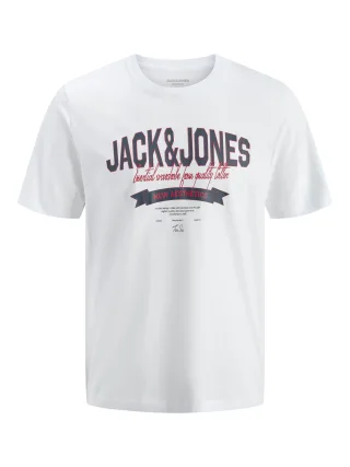 JACK&JONES - JJELOGO TEE SS O-NECK 2 COL SS26 SN PLS Bright White