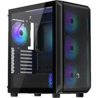 ARX 500 ARGB, Big-Tower-Gehäuse schwarz, Seitenteil aus Tempered Glass
