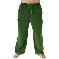 PANASIAM Cargohose weit geschnittene Cargohose aus 100% Baumwolle Baggy Hose Outdoorhose lässige Jogginghose lockere Relaxhose Freizeithose lange Loungehose