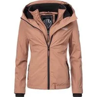 Marikoo Outdoorjacke Erdbeere sportliche Funktionsjacke mit Kapuze