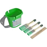 Nespoli Pinsel Nespoli Lasurpinsel-Set mit Farbbecher 5-teilig