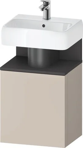Duravit Qatego Waschtischunterbau wandhängend Taupe Matt 440x350x645 mm - QA4076R49910000 QA4076R49910000