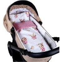 Kinderdecke BABYLUX Babydecke MINKY 2Set Kuscheldecke Decke 75 x 60cm Kinderwagen, BabyLux, MP151B Rosa + Häschen