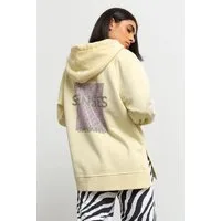 SENSES.THE LABEL Kapuzensweatshirt mit Seitenschlitze