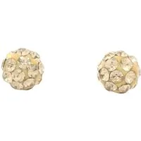 Impala Paar Ohrstecker Bonnie 5 mm mit Kristallsteinen von Preciosa, Silberschmuck für Damen mit Kristallsteinen