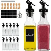 relaxdays Ölspender Öl Flasche mit Ausgießer 12er Set