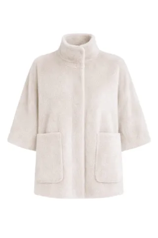 Rino & Pelle - Webpelz-Cape beige - Gr. - 36