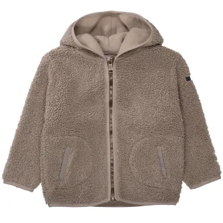 BASEFIELD - Kn.-Plüschjacke mokka - Gr. - 98