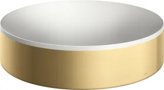 Hansgrohe Aufsatzwaschtisch AXOR Suite Basins&Bathtubs 400mm o.Hl.u.Ül weiss/brushed gold optic, 420 42001250