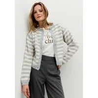 MORE&MORE Strickjacke kurze, haarige Flauschstrickjacke