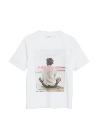 comma - T-Shirt weiß - Gr. - 48