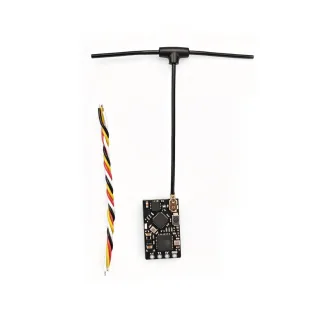 DarwinFPV ELRS 2.4GHz 100mW Telemetry Nano Receiver CRSF Protocol with T Antenna for FPV Aircraft RC Drone