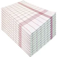 Tulpe Heimtextilien Geschirrtuch in Farben blau, rot, grau, schwarz, rosa, braun, (10er Set), 50x70 cm, 100% Baumwolle, Geschirrtücher, Küchentücher, Trockentuch