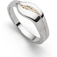 DUR Fingerring DUR Schmuck: Ring "Silberschweif" mit Strandsand, R5701