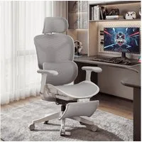 welax Bürostuhl mit Lendenstütze & Rollen, 3D-Kopfstütze, 3D-Armlehnen (1 St), ergonomischer Drehstuhl, Computerstuhl, Schreibtischstuhl