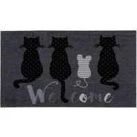 Kayoom Fußmatte Cosy Entry 425, rechteckig, Höhe: 6 mm, Türmatte, Schmutzfang, Katzen, Eingang