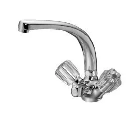 Kaja Classic Spültisch-Einlocharmatur mit, Geräteanschl., Gussausl. 185mm chr., 31710-3-C 31710-3-C