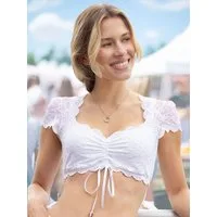 Nina Von C. Dirndlbluse Dirndlbluse mit Herzausschnitt Tracht (Stück, 1-tlg) -