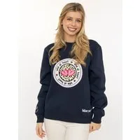 Zwillingsherz Sweatshirt Rundhalsausschnitt, Langarm, Baumwollmischung